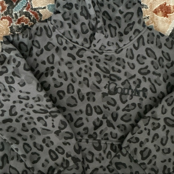 Comfrt Other - Comfy Gray Leopard Print Kids Hoodie